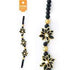 AussieSuperStore Jewellery Making Supplies Black/Gold Strung Beads Glass 3D Flower and Round (in 3 colors) Strung Beads Glass 3D Flower and Round | Jewellery Making Beads Accessories 9323823182502 BBS2014382